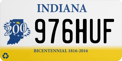 IN license plate 976HUF