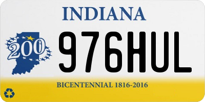 IN license plate 976HUL