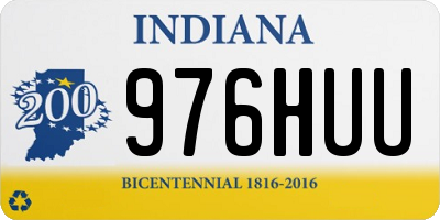 IN license plate 976HUU