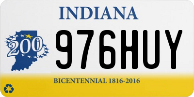 IN license plate 976HUY