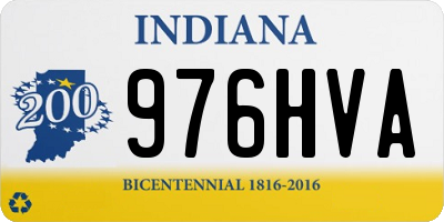 IN license plate 976HVA