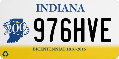 IN license plate 976HVE