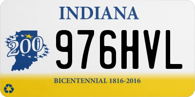 IN license plate 976HVL