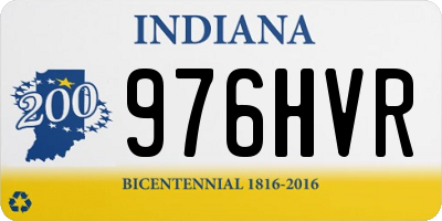 IN license plate 976HVR