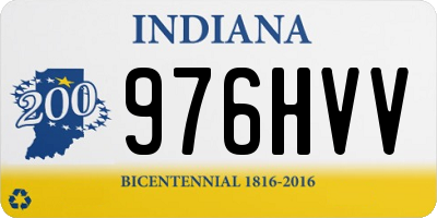 IN license plate 976HVV