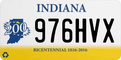 IN license plate 976HVX