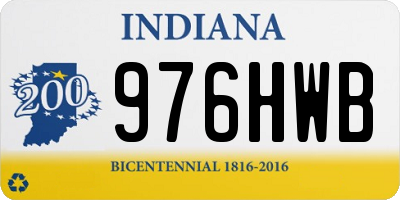 IN license plate 976HWB