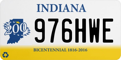 IN license plate 976HWE