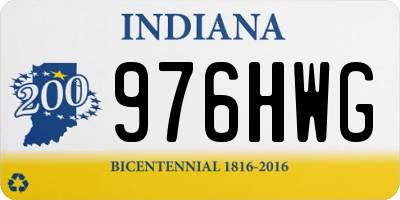 IN license plate 976HWG