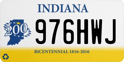 IN license plate 976HWJ