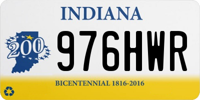 IN license plate 976HWR