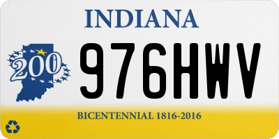 IN license plate 976HWV