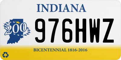 IN license plate 976HWZ