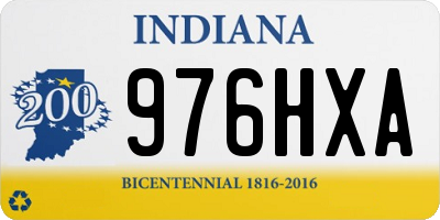 IN license plate 976HXA