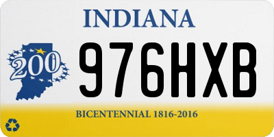 IN license plate 976HXB