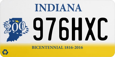 IN license plate 976HXC