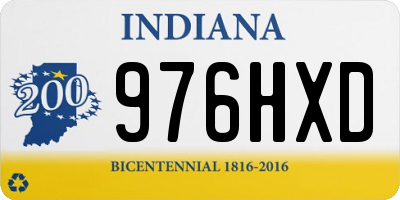 IN license plate 976HXD
