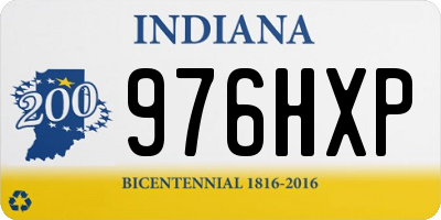 IN license plate 976HXP