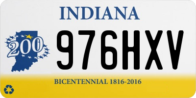 IN license plate 976HXV