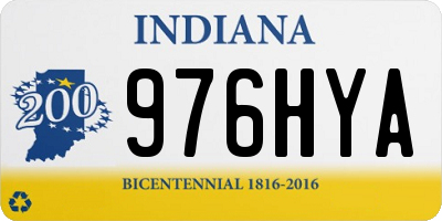 IN license plate 976HYA
