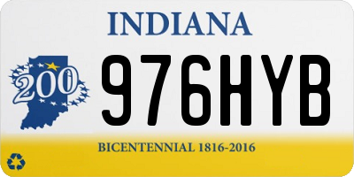 IN license plate 976HYB