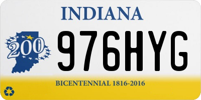 IN license plate 976HYG