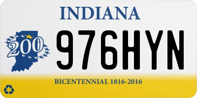IN license plate 976HYN