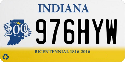 IN license plate 976HYW