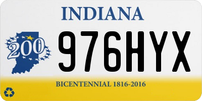 IN license plate 976HYX