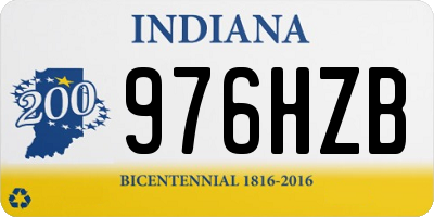IN license plate 976HZB