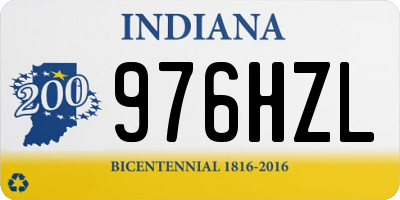IN license plate 976HZL