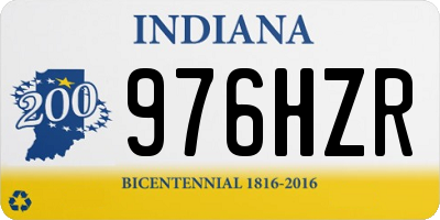 IN license plate 976HZR