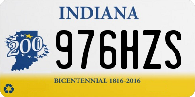 IN license plate 976HZS