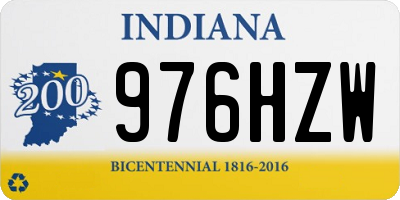 IN license plate 976HZW