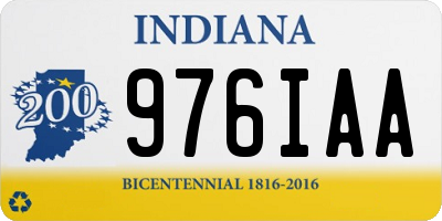 IN license plate 976IAA