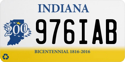 IN license plate 976IAB