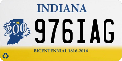 IN license plate 976IAG