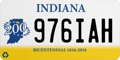 IN license plate 976IAH