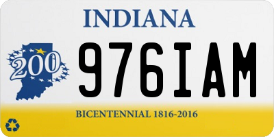 IN license plate 976IAM
