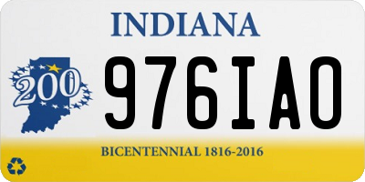 IN license plate 976IAO