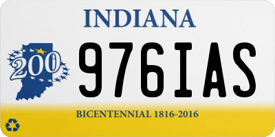 IN license plate 976IAS