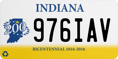 IN license plate 976IAV