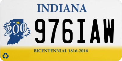 IN license plate 976IAW