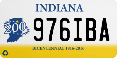 IN license plate 976IBA