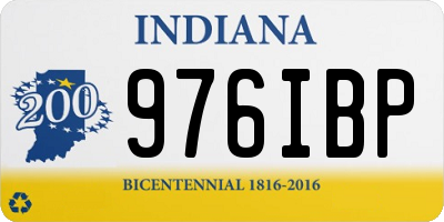 IN license plate 976IBP