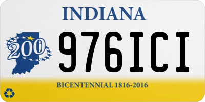 IN license plate 976ICI