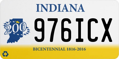 IN license plate 976ICX