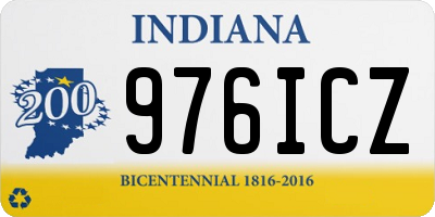 IN license plate 976ICZ