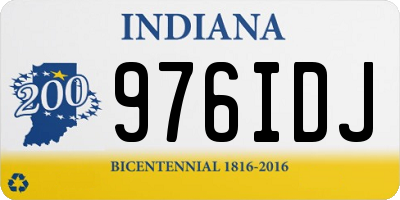 IN license plate 976IDJ