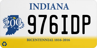 IN license plate 976IDP